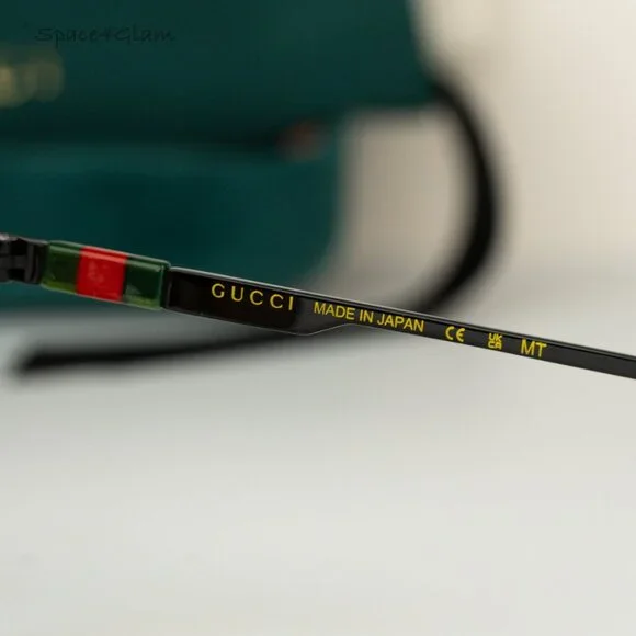 BRAND NEW Gucci GG1677S 005 Black Yellow Mirror Logo Pilot  display picture 2